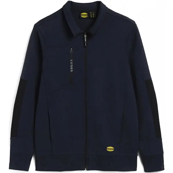 DIADORA FELPA DA LAVORO SWEATSHIRT ZIP LITEWORK BLU CLASSICO TG.L