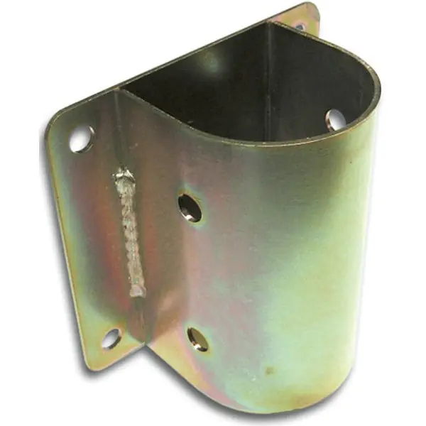 MINUTEX SUPPORTO TONDO PER PARAPETTO PER TRAVI D.MM100 ACCIAIO ZINCATO