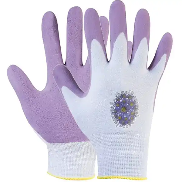GUANTI MOD. GARDEN/1 PER GIARDINAGGIO IN NYLON COLORE LILLA TG L