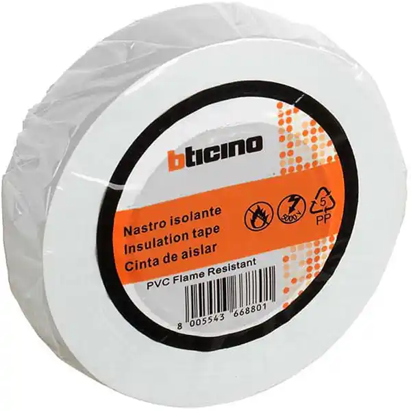 BTICINO NASTRO ISOLANTE IN PVC MM19X20MT COLORE BIANCO