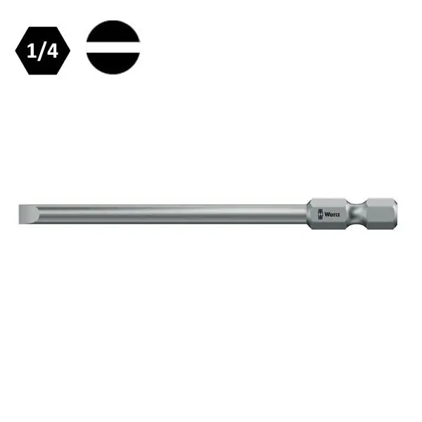 WERA INSERTO BIT 800/4 Z PER VITI A TAGLIO MM1,0X5,5X152 DA 1/4"