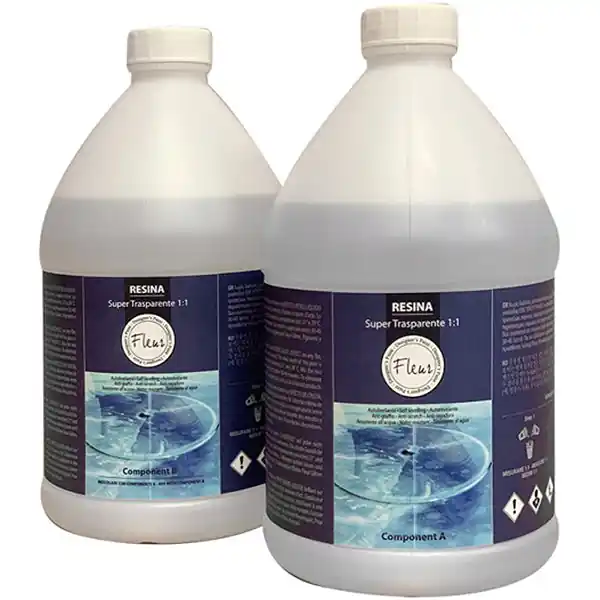 FLEUR RESINA SUPERTRASPARENTE 1 1 A+B LT 3,80