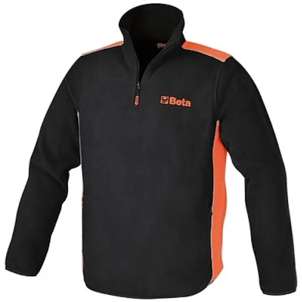 BETA 9537TL PILE DA LAVORO CON ZIP TOP LINE COLORE NERO-ARANCIO