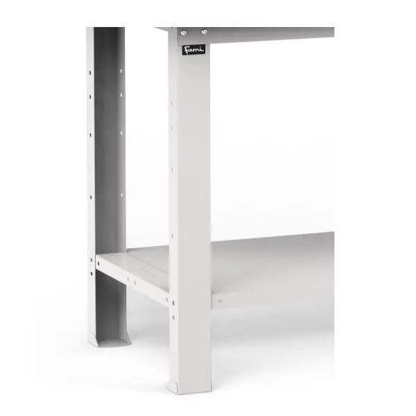 FAMI BANCO DA LAVORO WORK CON PIANO IN LEGNO COLORE GRIGIO
