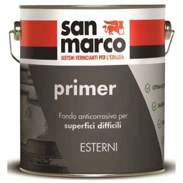 SAN MARCO PRIMER GRIGIO FONDO ANTICORROSIVO PER SUPERFICI DIFFICILI