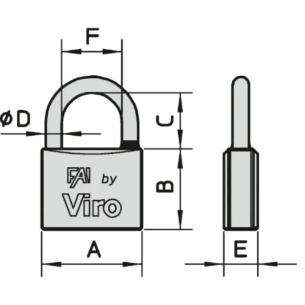VIRO LUCCHETTO SERIE 570 FAI MARE AD ARCO LUNGO