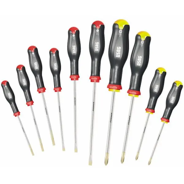 USAG 324 SH10 SERIE DI 10 GIRAVITI A TAGLIO E A CROCE PHILLIPS