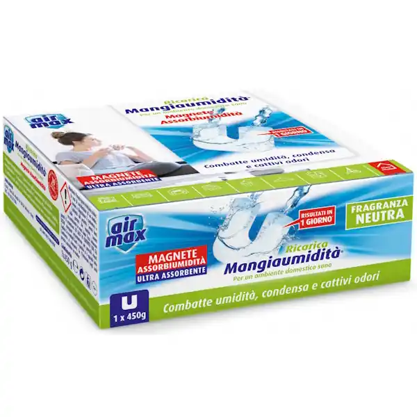UHU AIR MAX RICARICA TAB MAGNETE MANGIAUMIDITA‘ AMBIANCE NEUTRO GR450