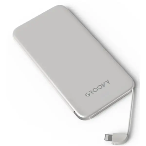 GROOVY POWER BANK LIGHTNING PER DISPOSITIVI APPLE COLORE GRIGIO*