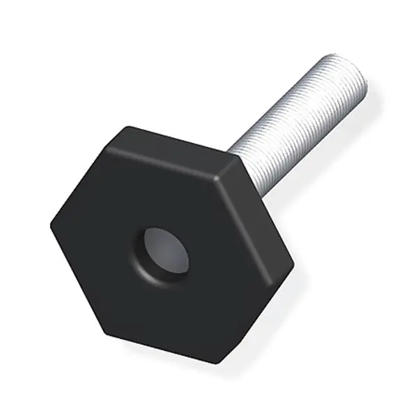 ALFER PIEDE DI REGOLAZIONE PVC/ACCIAIO M 8X46MM