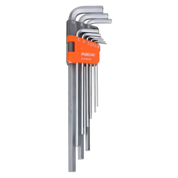 ABC TOOLS SMART SERIE 9 CHIAVI MASCHIO ESAGONALI LUNGHE DA MM1,5 A MM10