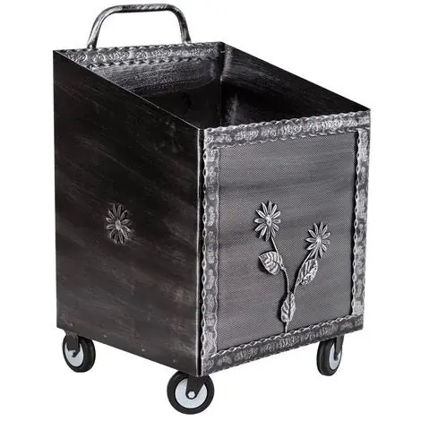 PEGORARO CARRELLO PORTALEGNA IN LAMIERA CON 4 RUOTE GIREVOLI CM50X52X80H
