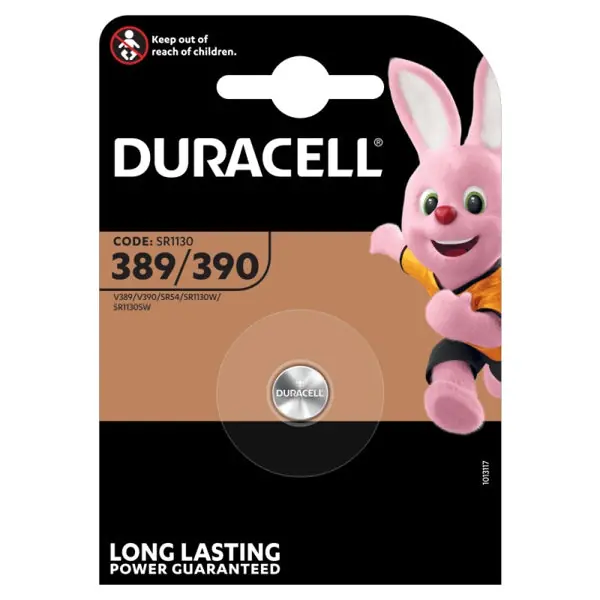 DURACELL BATTERIE 389/390 SPECIALISTICHE PER OROLOGI BLISTER DA PZ1