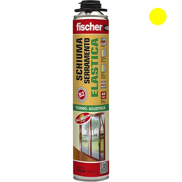 FISCHER SCHIUMA POLIURETANICA SERRAMENTI PER PISTOLA PUP E 750 ML750