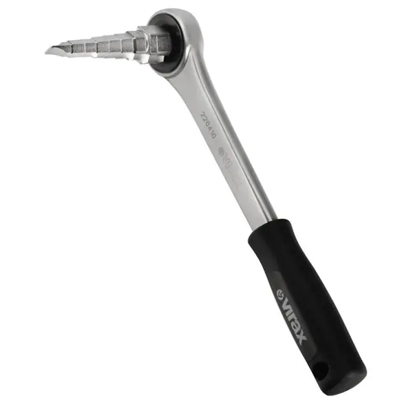 VIRAX CHIAVE A CRICCHETTO PER RADIATORI ATTACCO QUADRO 1/2" DA 3/8" A 1"