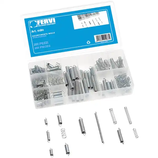 FERVI ASSORTIMENTO DI MOLLE TOTALE PZ200
