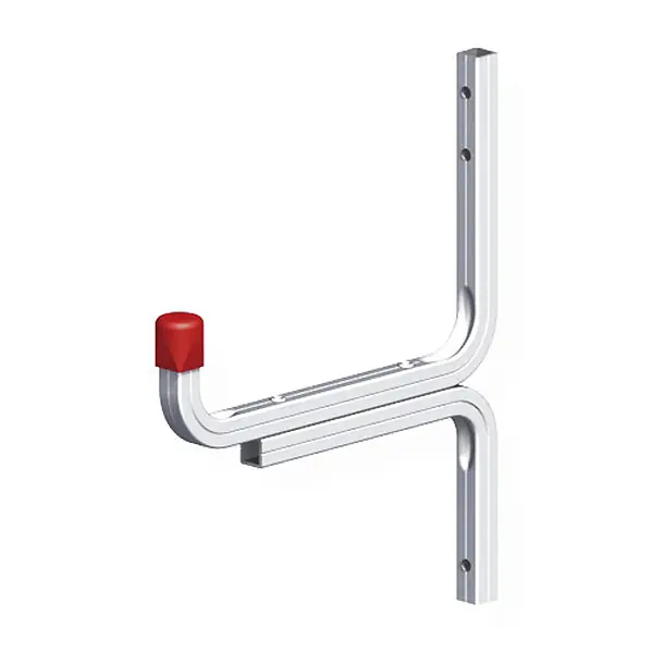ALFER GANCIO PER PARETI ALLUMINIO NATURALE MM175 PORTATA MAX KG50