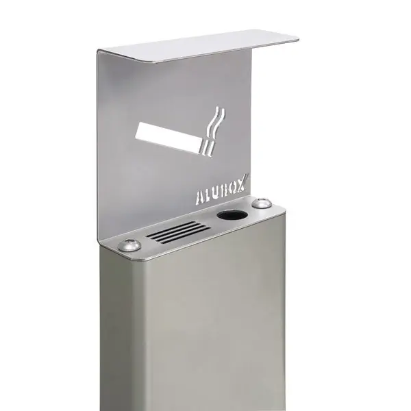 ALUBOX POSACENERE AUTOPORTANTE A COLONNA DA ESTERNO RAL9006
