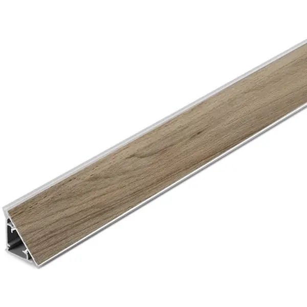 PIRCHER ALZATINA TRIANGOLARE PER TOP CUCINA FAGGIO RUSTICO MM30X25X3000*