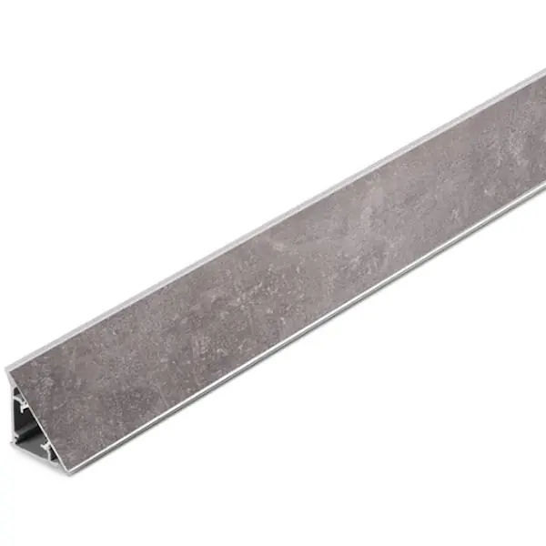 PIRCHER ALZATINA TRIANGOLARE PER TOP CUCINA ARENARIA GRIGIA MM30X25X3000