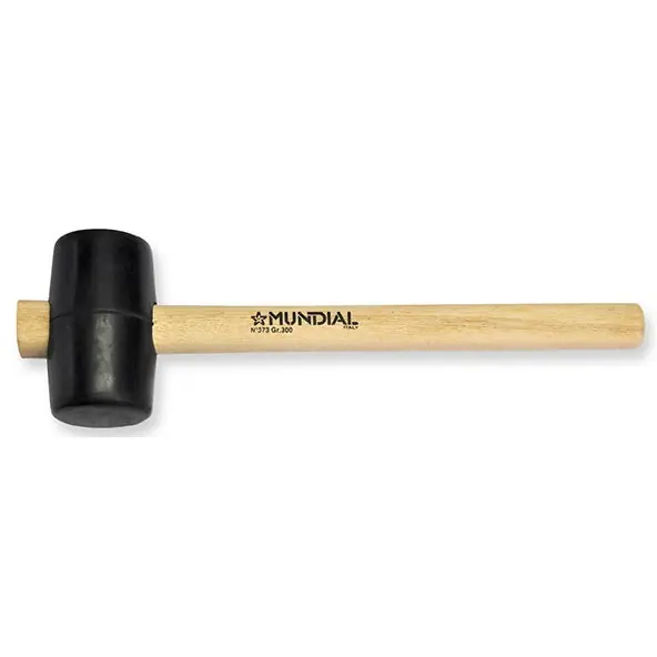 MUNDIAL ART.0372 MAZZUOLA IN GOMMA NERA DA GR300 MANICO LEGNO