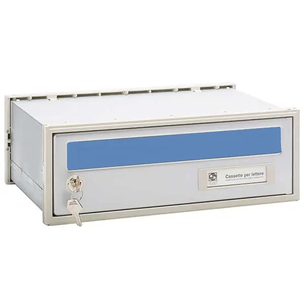 SILMEC CASSETTA POSTALE MOD. OPEN-AIR400 SC5 COLORE SILVER/CELESTE