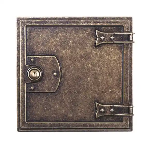 ALUBOX SPORTELLO DA INCASSO IN OTTONE BRUNITO MM290X290