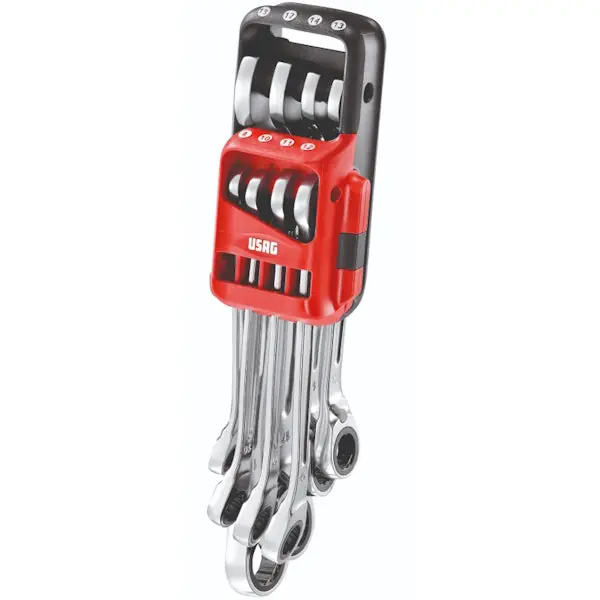 USAG 285KA/DS8 SERIE 8 CHIAVI COMBINATE A CRICCHETTO REVERSIBILE