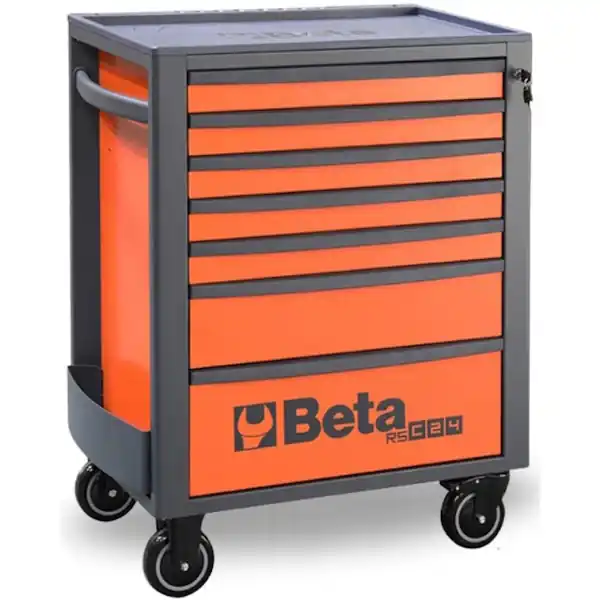 BETA RSC24/7-O VI CASSETTIERA 7 CASSETTI+185 UTENSILI INDUSTRIA ARANCIO