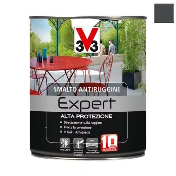 V33 SMALTO ANTIRUGGINE ALTA PROTEZIONE EXPERT GRIGIO RAL7016 LT0,25