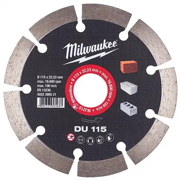 MILWAUKEE DISCO DIAMANTATO A SETTORI MOD. DU