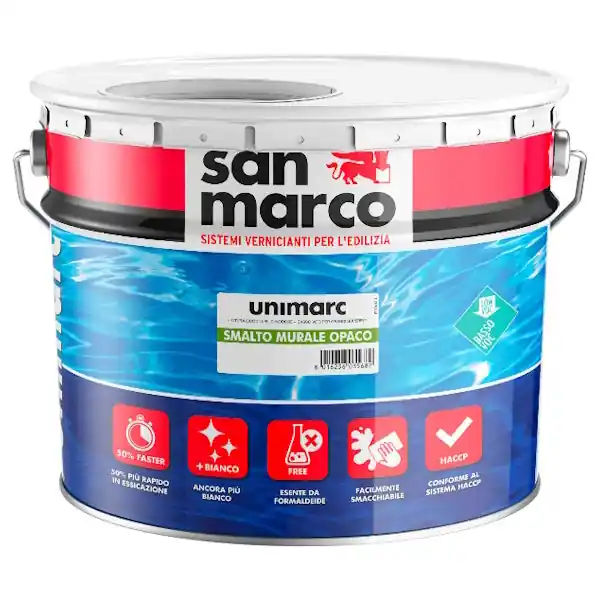 SAN MARCO UNIMARC SMALTO MURALE OPACO BIANCO LT 4