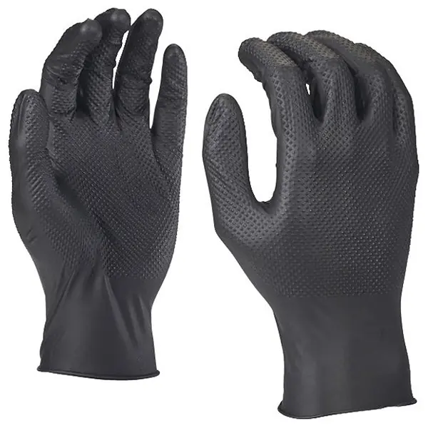MILWAUKEE GUANTI IN NITRILE COLORE NERO CONFEZIONE DA PZ.50 TG.11/XXL