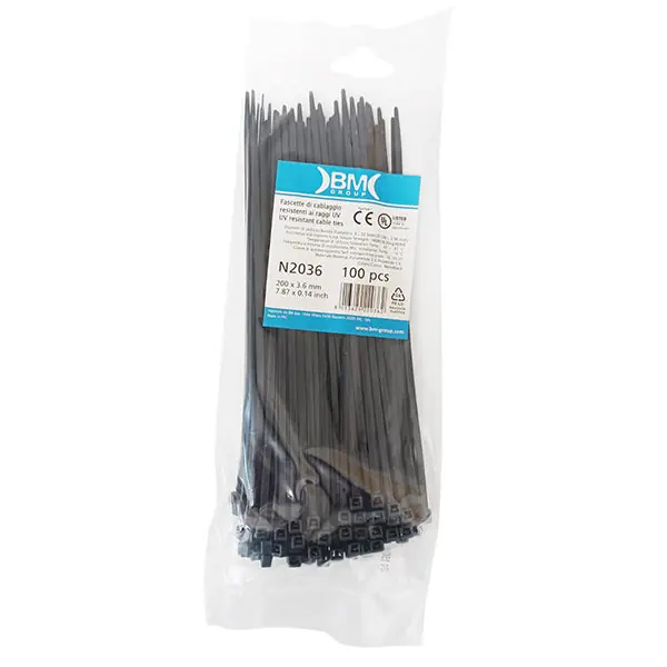 BETA 1748-N FASCETTE DI CABLAGGIO IN NYLON NERO MM3,6X370 PZ100