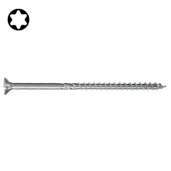 FISCHER VITE PER LEGNO FPF II CTP BC TSP ZINCATA BIANCA TX40 D.MM 8X260