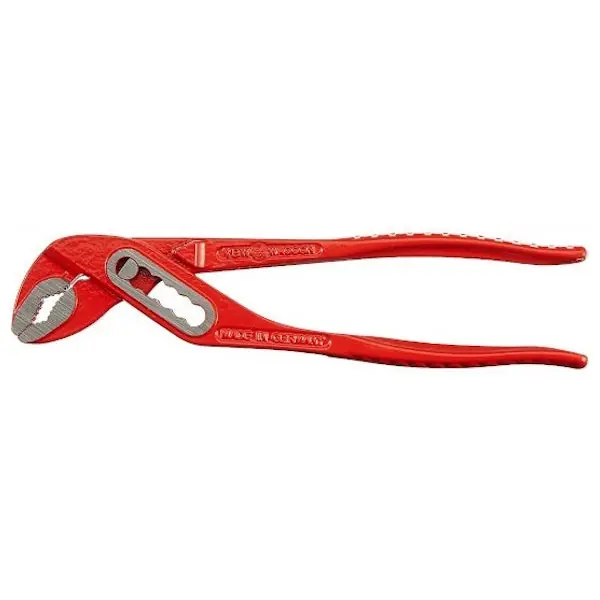 VBW PINZA A PAPPAGALLO REGOLABILE PER TUBI E DADI ROSSA MOD.966/83