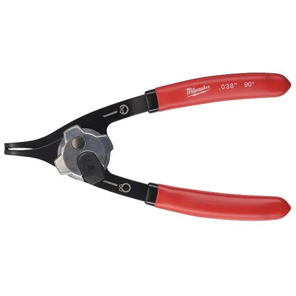 MILWAUKEE PINZA PER SEEGER INTERNI-ESTERNI BECCHI 90°