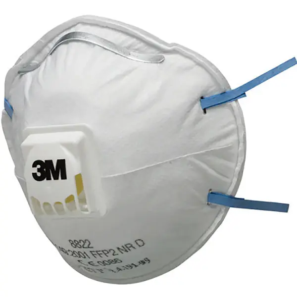 3M RESPIRATORE MONOUSO 8822 CLASSE FFP2 CON VALVOLA CONF.DA PZ10