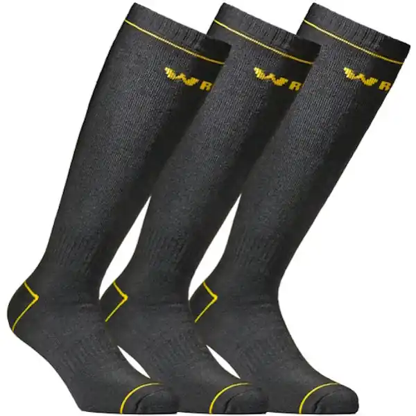 WRK CALZE DA LAVORO TERMICHE LUNGHE CONF.3 PAIA COLORE NERO TG39/42