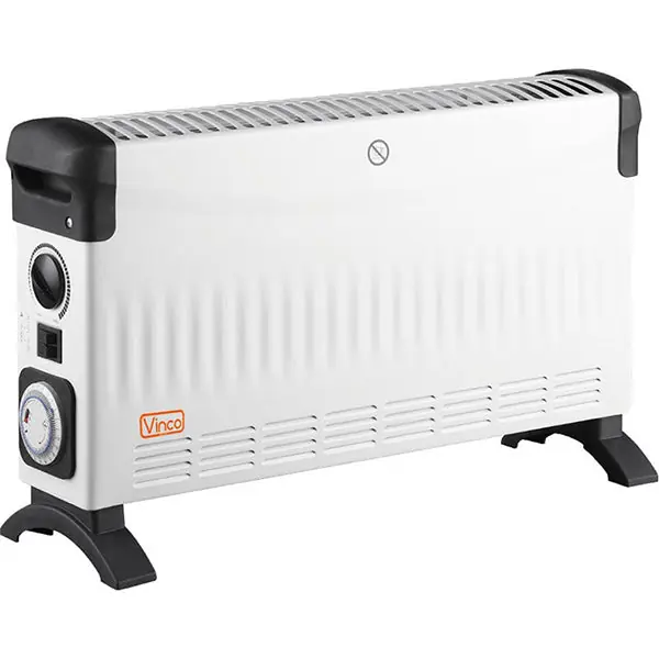 VINCO TERMOCONVETTORE VENTILATO TURBO/TIMER 2000W COLORE BIANCO