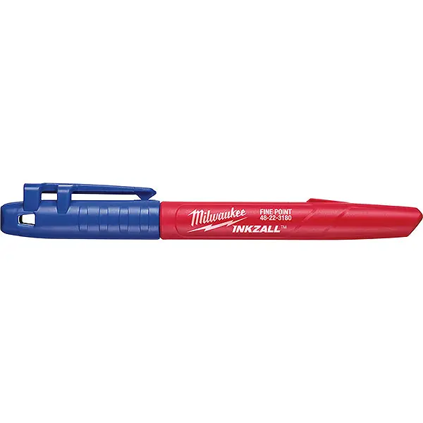 MILWAUKEE PENNARELLO INDELEBILE PUNTA FINE MM 1 BLU