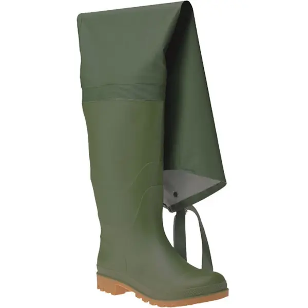 ISSA STIVALE IN PVC TUTTA COSCIA COLORE VERDE NR.44