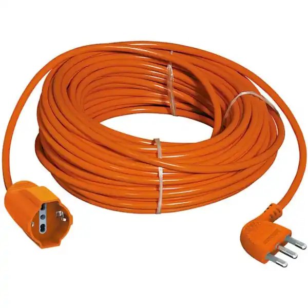 BTICINO PROLUNGA GARDEN CON SPINA 2P+T PRESA 10/16A CAVO DA MT15 ARANCIO
