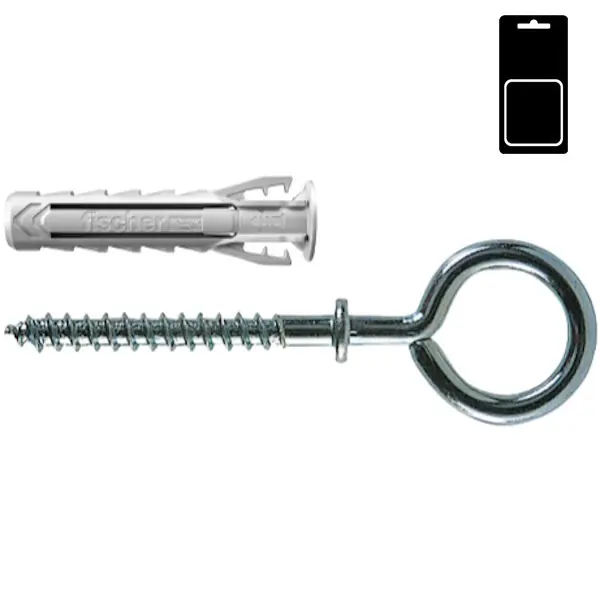 FISCHER TASSELLO SX PLUS 6 C/3 K IN NYLON OCCHIOLO CHIUSO BLISTER PZ8