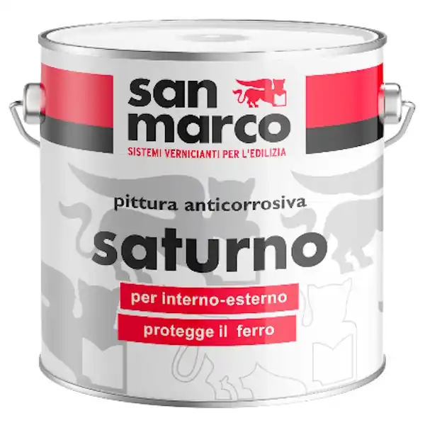 SAN MARCO SATURNO PITTURA ANTICORROSIVA ARANCIO MINIO LT2,5