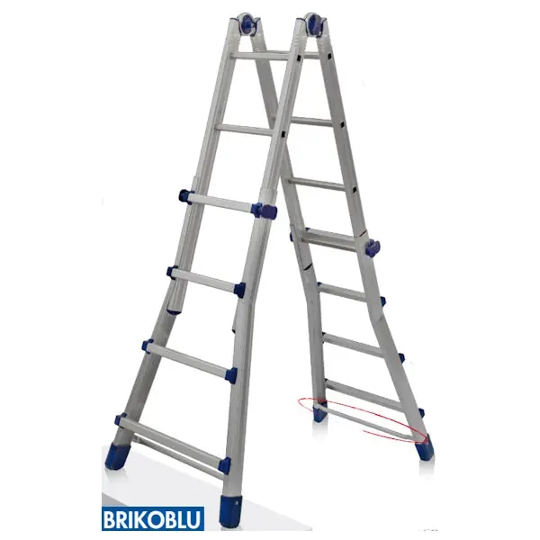 FACAL SCALA BRIKO BLU/5 6+6 GRADINI H.CM176-CM570