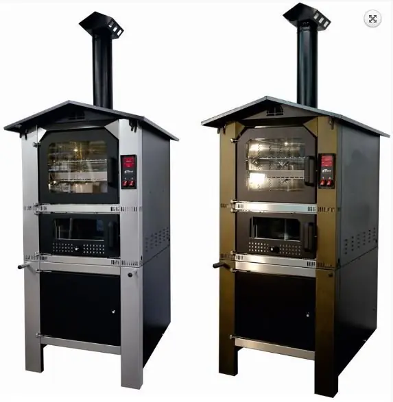 Forno Legna Tafer Genesis 80 Esterno Digit Inox con carrello