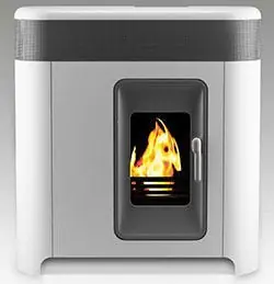 Stufa Pellet Elisa Ghost kW 10.5 Laminox Canalizzata