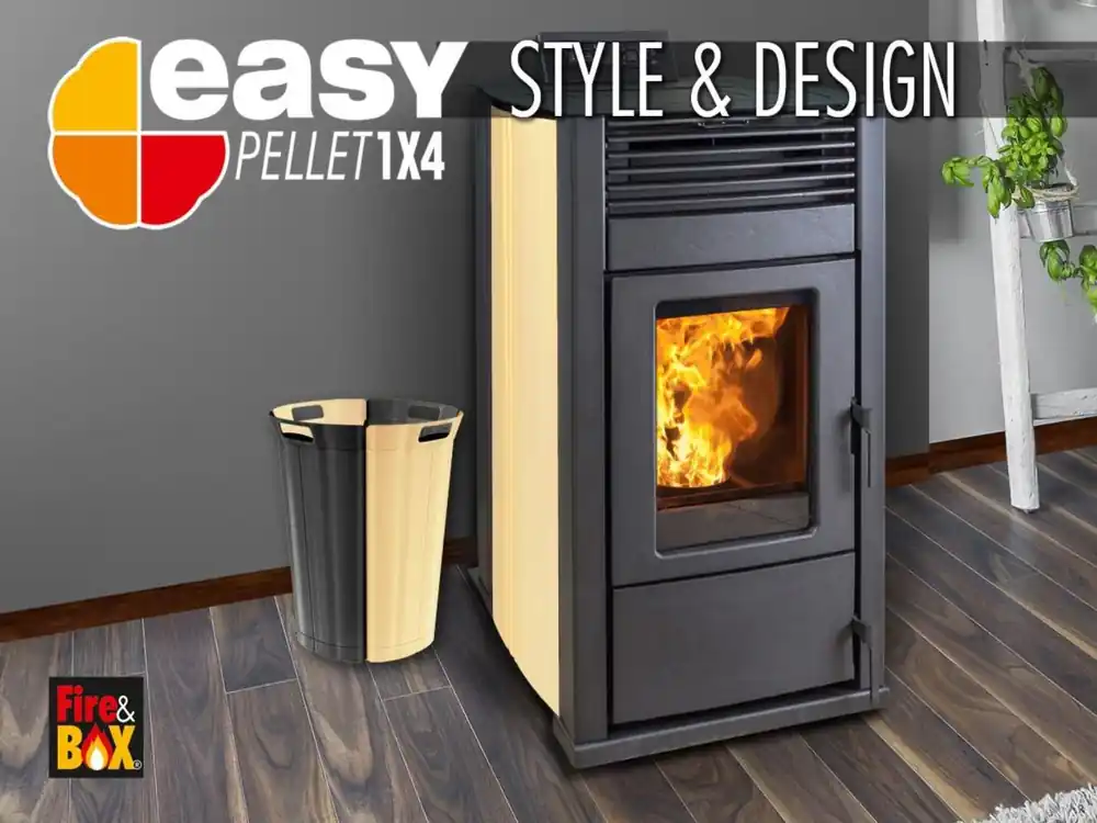 Contenitore Easy Pellet 1X4 Style E Design Fire&Box