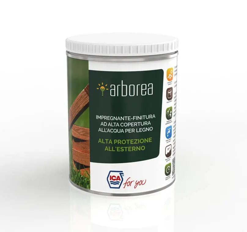 Ica Finitura all‘acqua per Decking e Arredi Giardino FND30 Trasparente Opaco